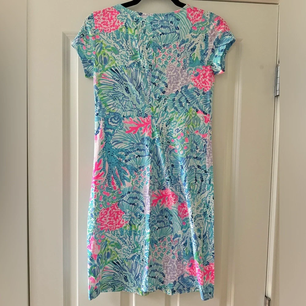Lilly Pulitzer Brewster T-Shirt Dress SZ XS Sink Or Swim